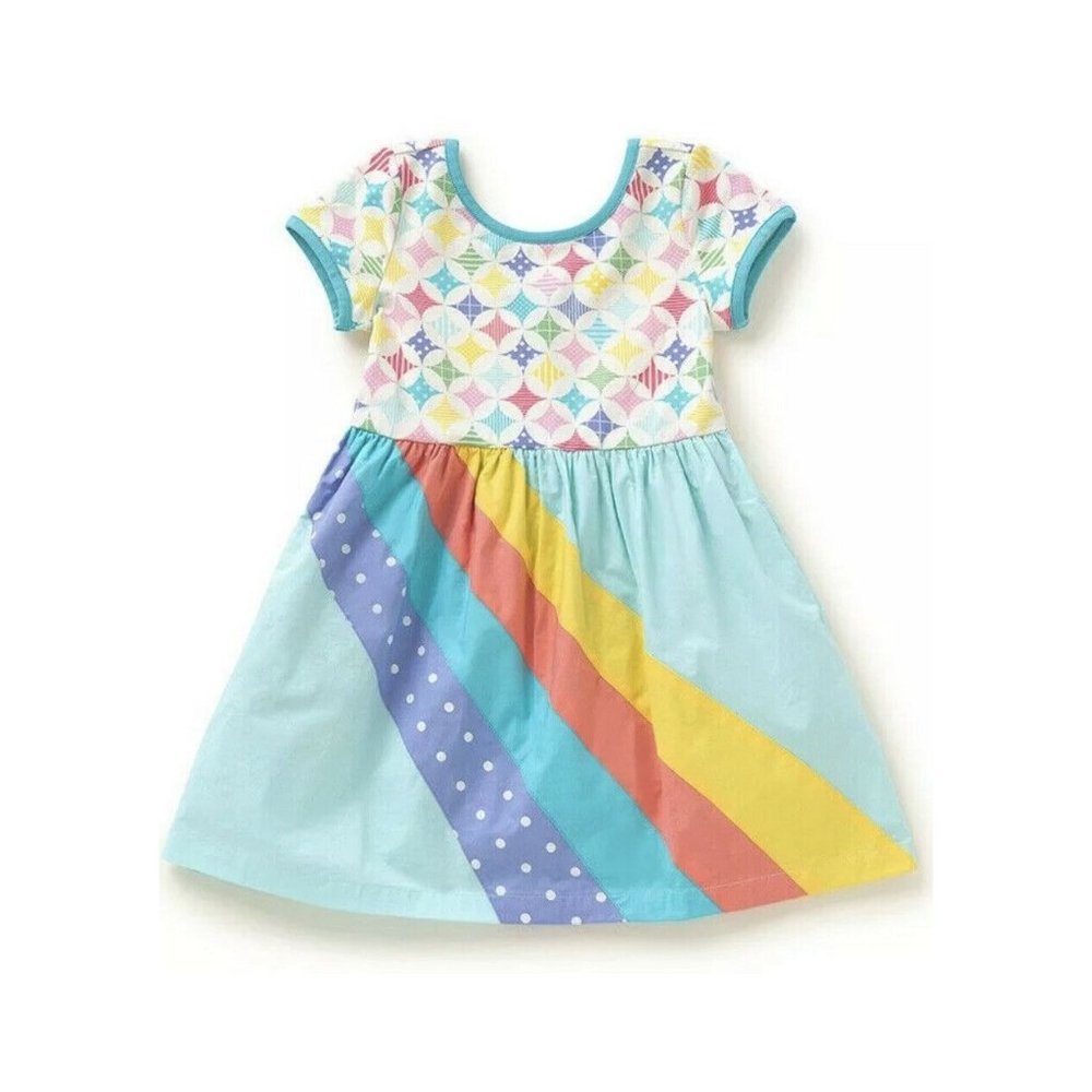 Toddler Girls Matilda Jane Roy G Biv Short Sleeve Dress Size 2 NWT Rainbow NIB